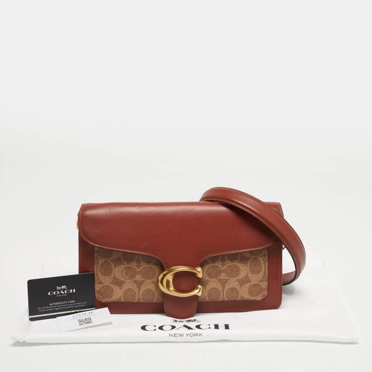 Pre Owned Coach Tabby 26 Beige/Brown Signature Coated Canvas and Leather Shoulder Bag