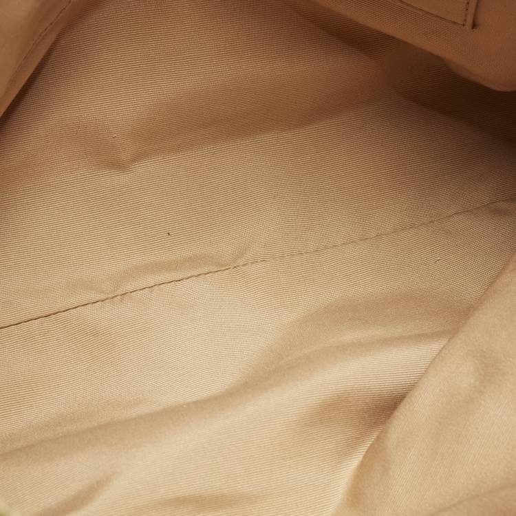 Pre Owned Coach Ava Beige Canvas and Leather Tote