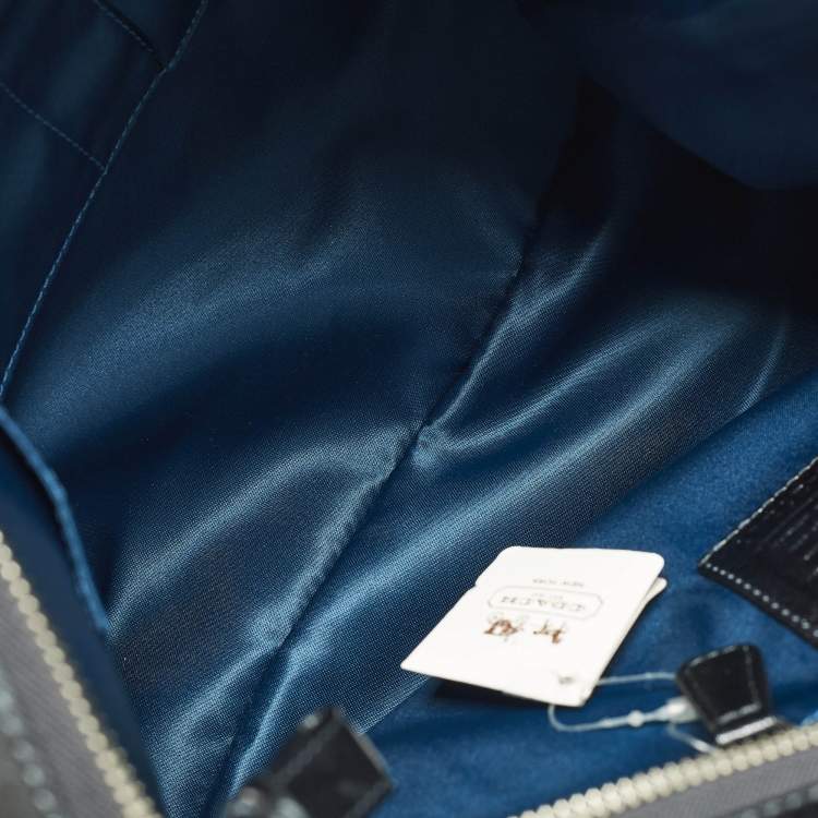 Pre Owned Coach Madison Pinnacle Carrie Metallic Pleated Leather Satchel