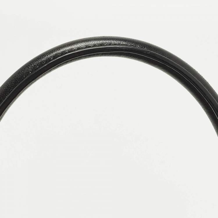 Pre Owned Coach Crosby Carryall Black/Grey Signature Canvas and Leather Tote