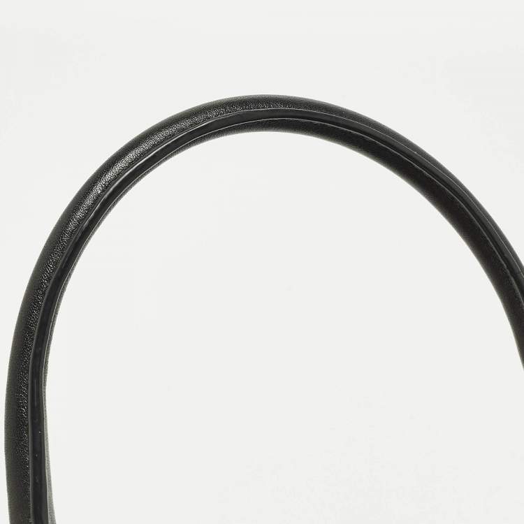 Pre Owned Coach Crosby Carryall Black/Grey Signature Canvas and Leather Tote