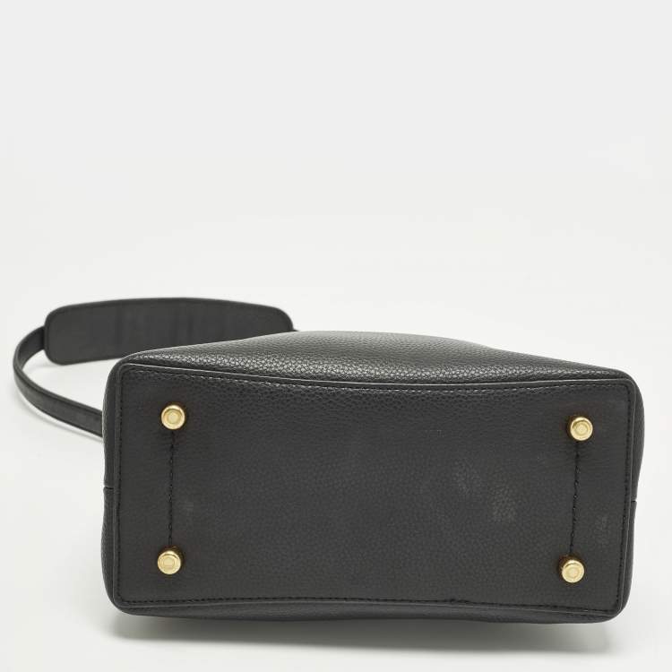 Pre Owned Coach Willow Black Leather Bucket Bag