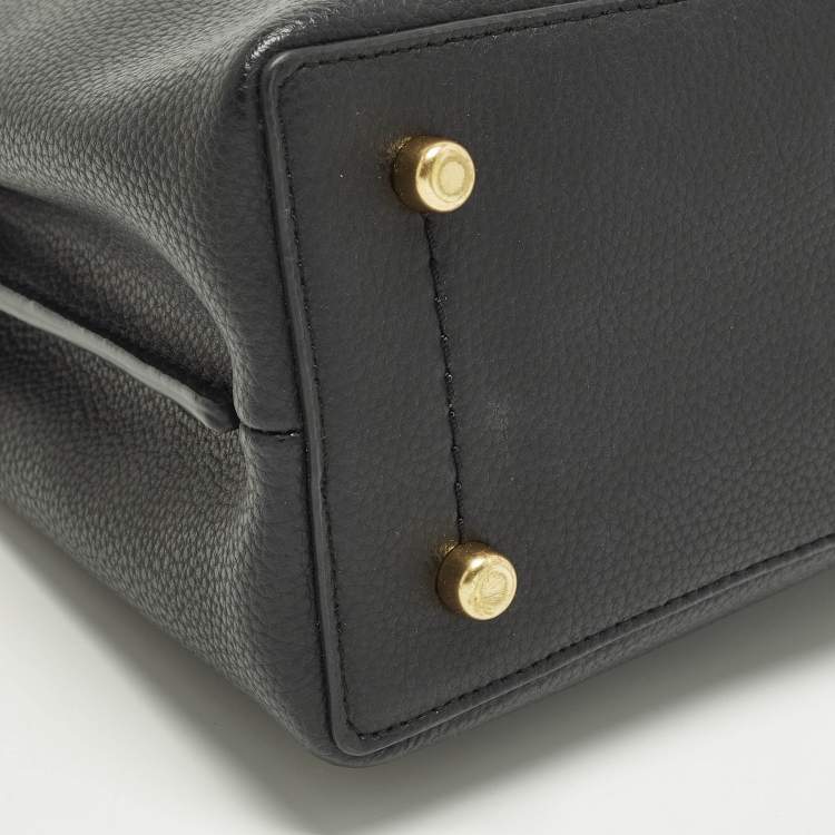 Pre Owned Coach Willow Black Leather Bucket Bag