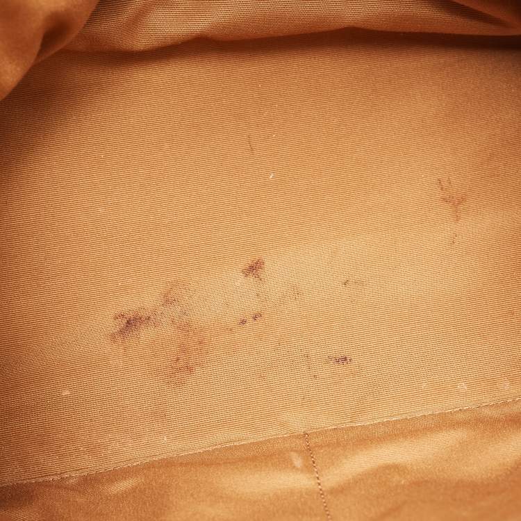 Pre Owned Coach Dempsey Carryall Off White Leather Tote