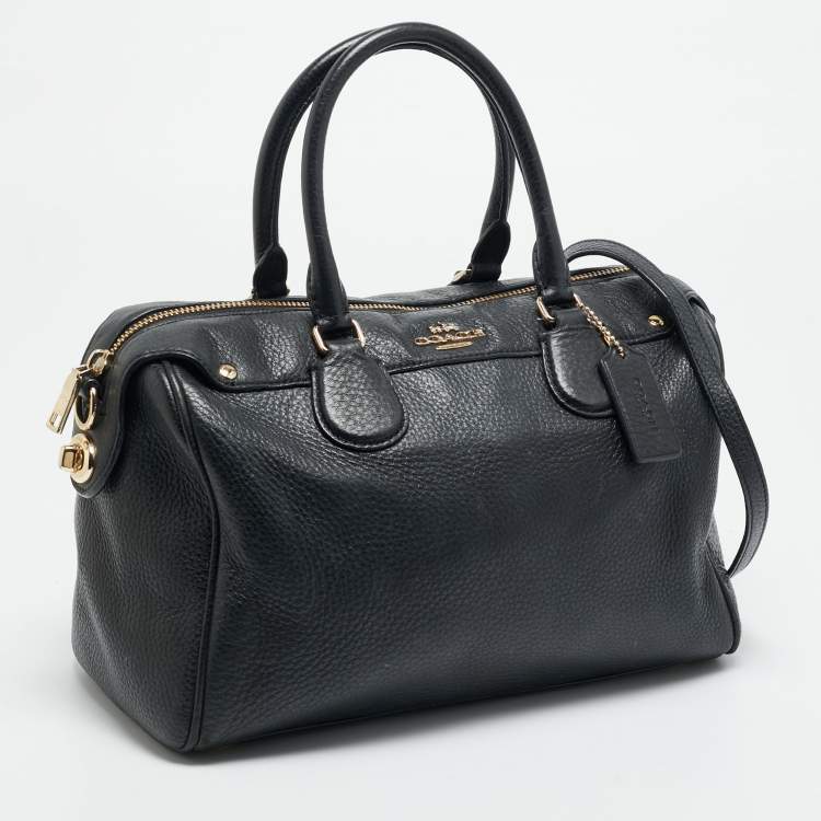 مملوكة مسبقًا Coach Bennett Small Black Leather Satchel