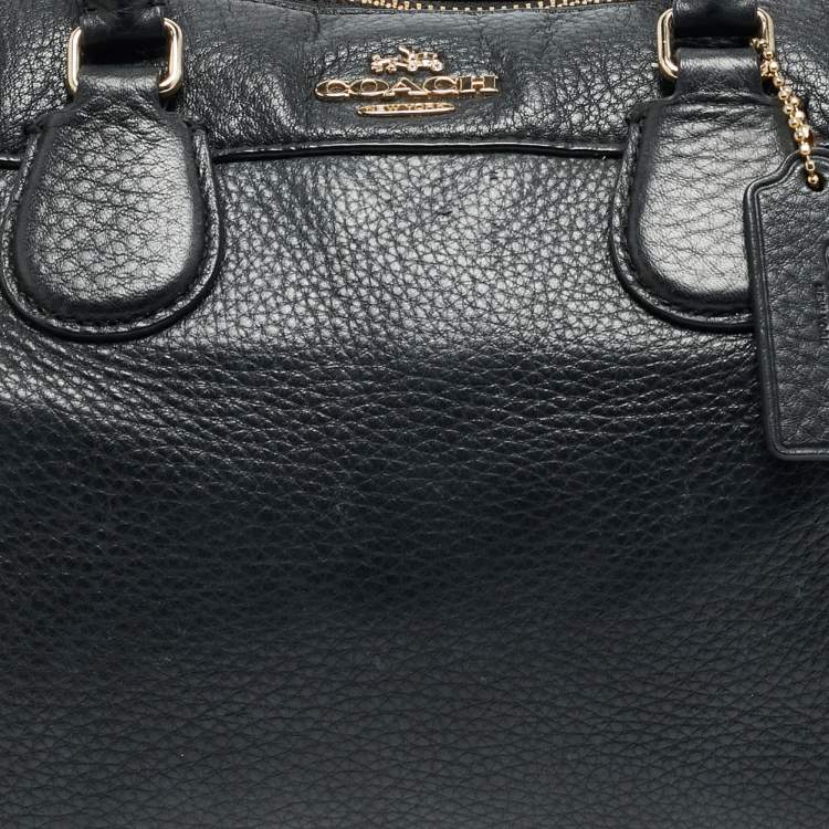 مملوكة مسبقًا Coach Bennett Small Black Leather Satchel