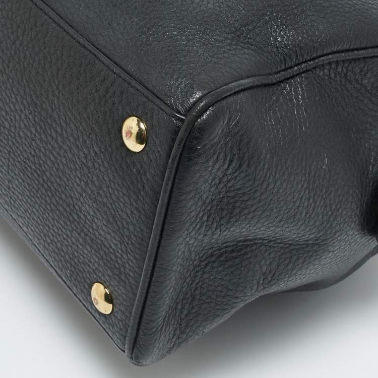 مملوكة مسبقًا Coach Bennett Small Black Leather Satchel