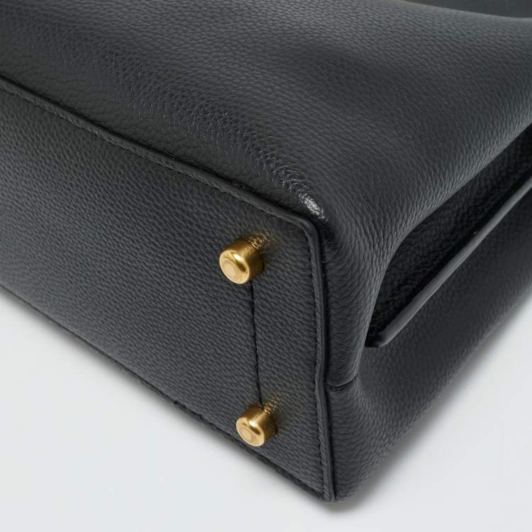 Pre Owned Coach Willow Black Leather Bucket Bag