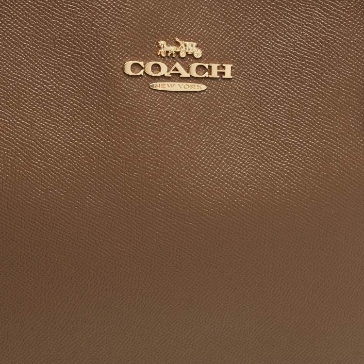 Pre Owned Coach Gallery Brown Leather Tote