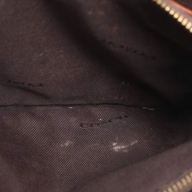 مملوكة مسبقًا Coach Black Leather Small Parker Chain Flap Shoulder Bag