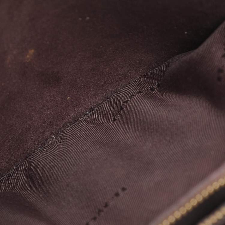 مملوكة مسبقًا Coach Black Leather Small Parker Chain Flap Shoulder Bag