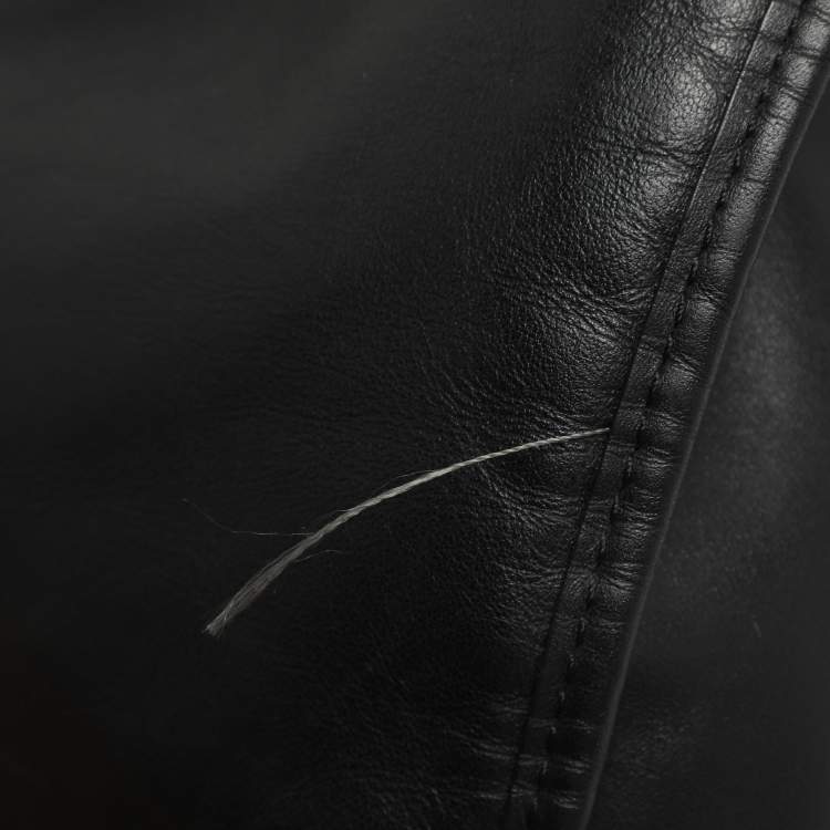 Pre Owned Coach Carlyle Black Leather Shoulder Bag