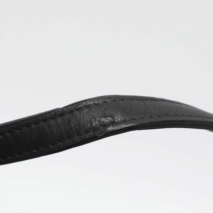 Pre Owned Coach Carlyle Black Leather Shoulder Bag