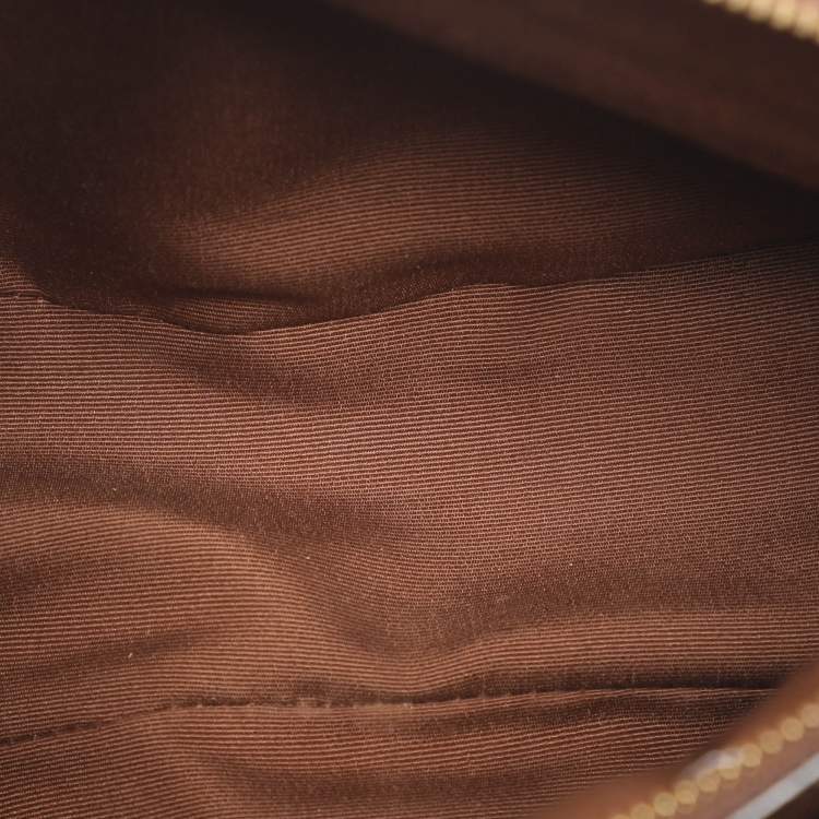 Pre Owned Coach Sage Carryall Beige/Brown Coated Canvas and Leather Satchel