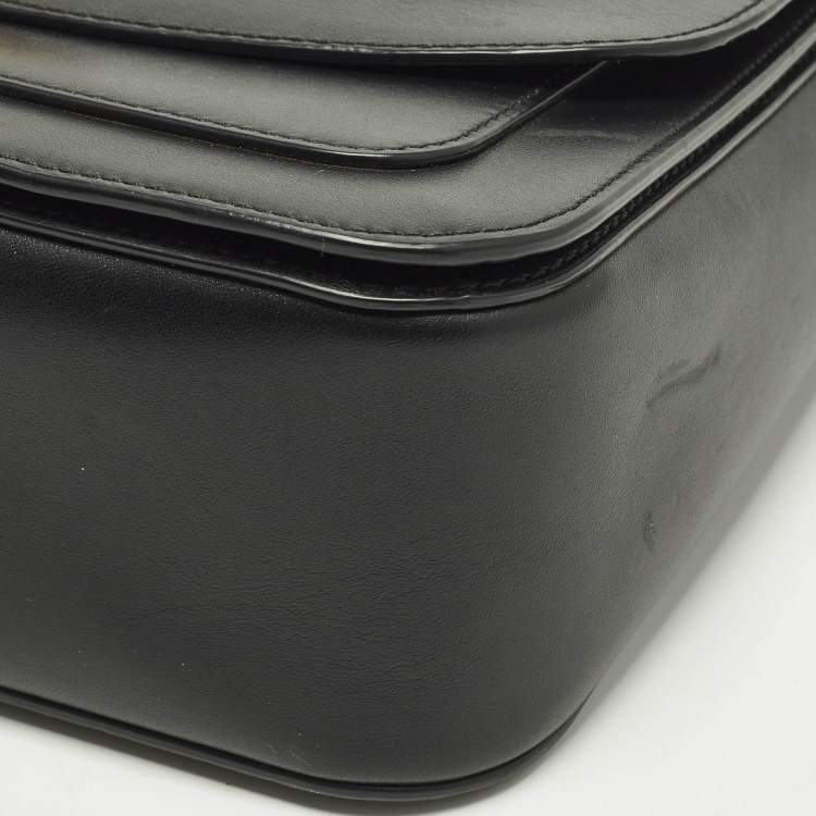 Pre Owned Coach Madison Black Leather Shoulder Bag