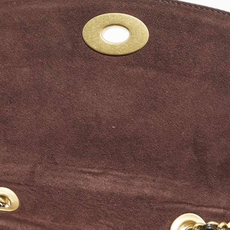 Pre Owned Coach Madison Black Leather Shoulder Bag