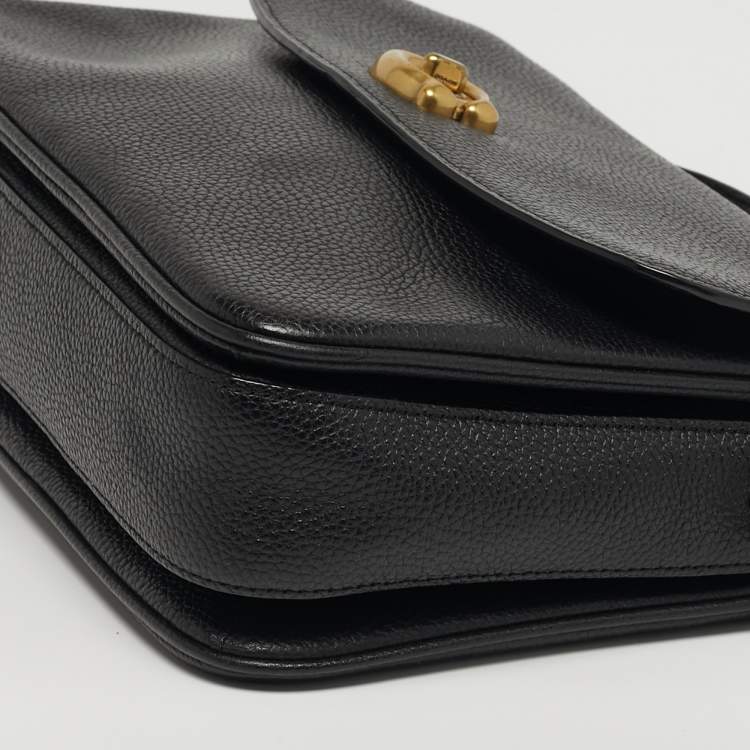 Pre Owned Coach Cassie Black Leather Crossbody Bag