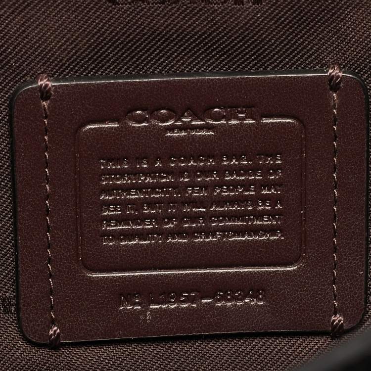 Pre Owned Coach Cassie Black Leather Crossbody Bag