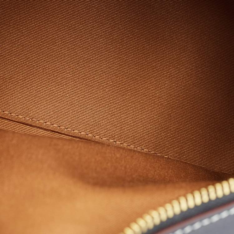 مملوكة مسبقًا Coach Sydney Navy Blue Signature Denim and Leather Satchel