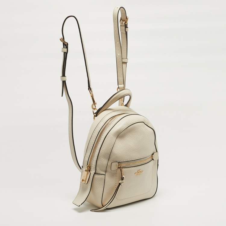 مملوكة مسبقًا حقيبة ظهر كوتش آندي جلد كريمي