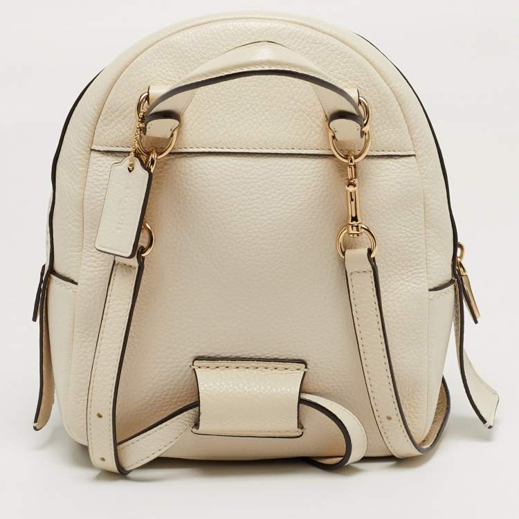 مملوكة مسبقًا حقيبة ظهر كوتش آندي جلد كريمي