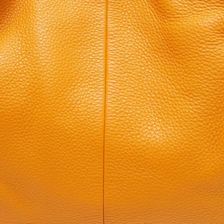 Pre Owned Coach Madison Phoebe Dark Yellow Leather Shoulder Bag