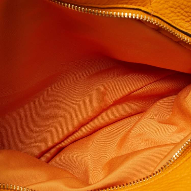 Pre Owned Coach Madison Phoebe Dark Yellow Leather Shoulder Bag