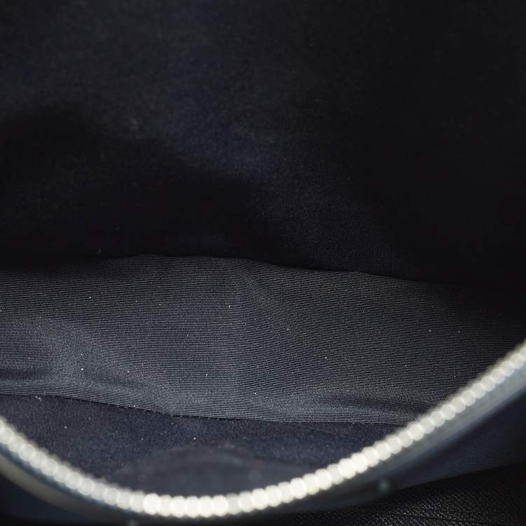 Pre Owned Coach Tatum Caryall Light Blue/Beige Signature Coated Canvas and Leather Tote