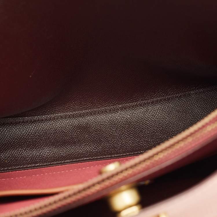 Pre Owned Coach Willow Pink Leather Bucket Bag