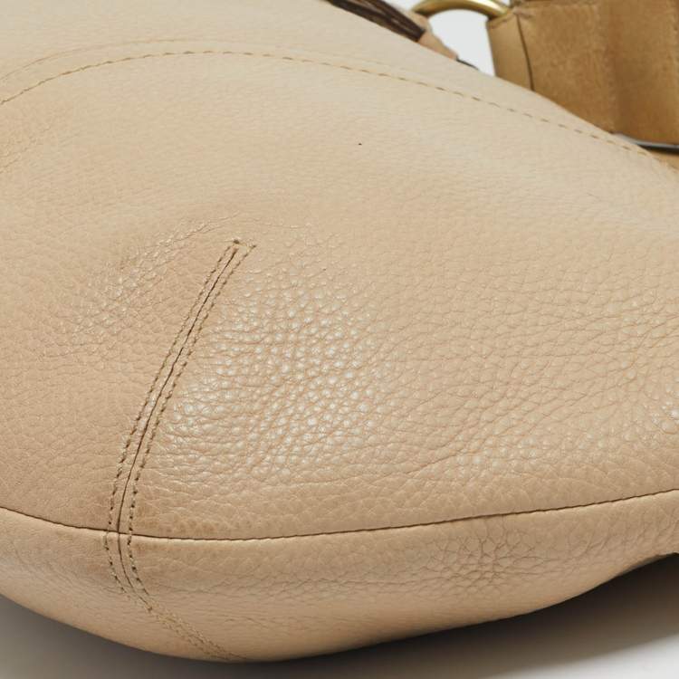 Pre Owned Coach Soho Beige Leather Hobo