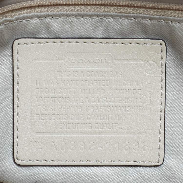 Pre Owned Coach Soho Beige Leather Hobo