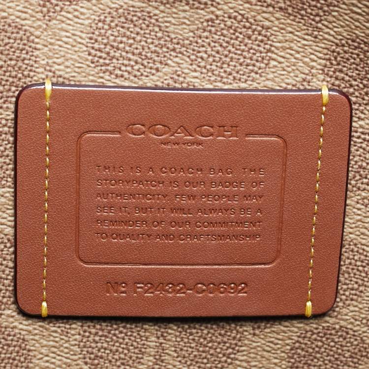 Pre Owned Coach Willow Colorblock Beige/Black Leather Tote