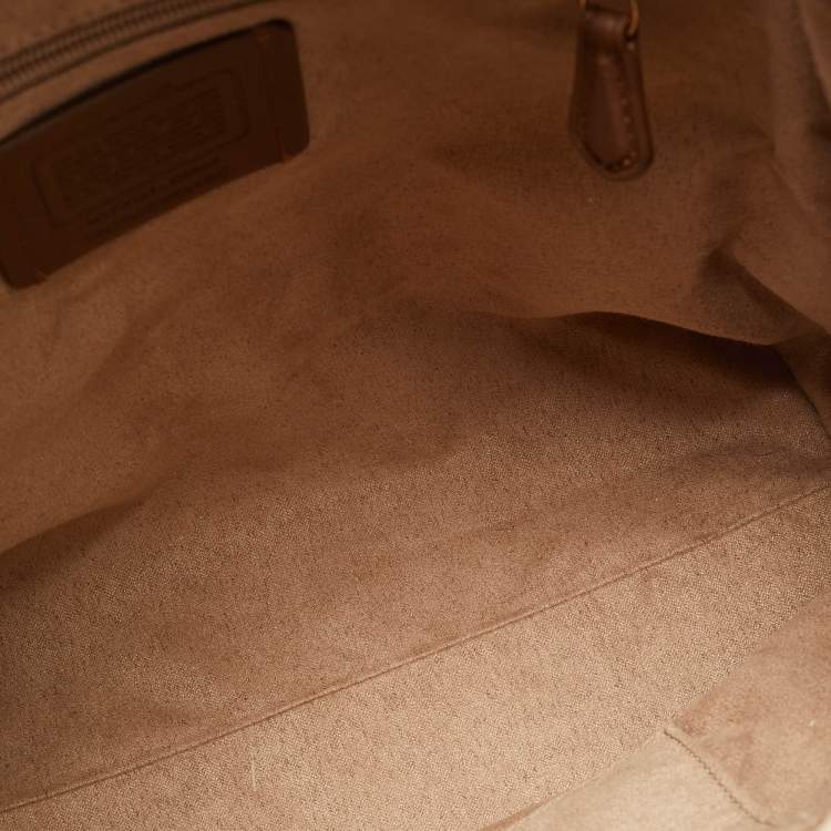 Pre Owned Coach x Jean Michel Basquiat Kleo Cream Leather Backpack