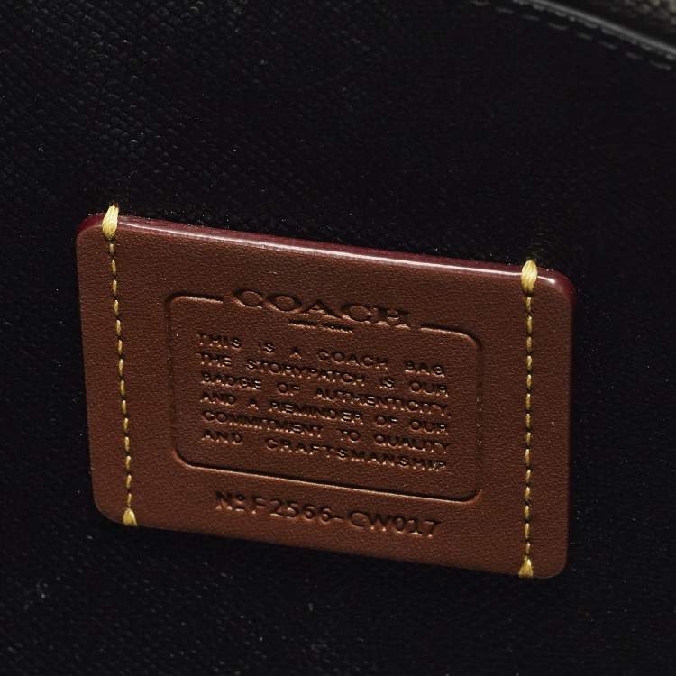 مملوكة مسبقًا Coach Mollie 25 Black Croc Embossed Leather Tote