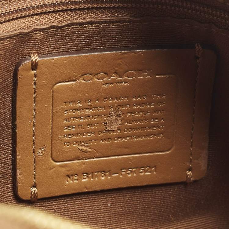 Pre Owned Coach Bennett Mini Brown Leather Satchel