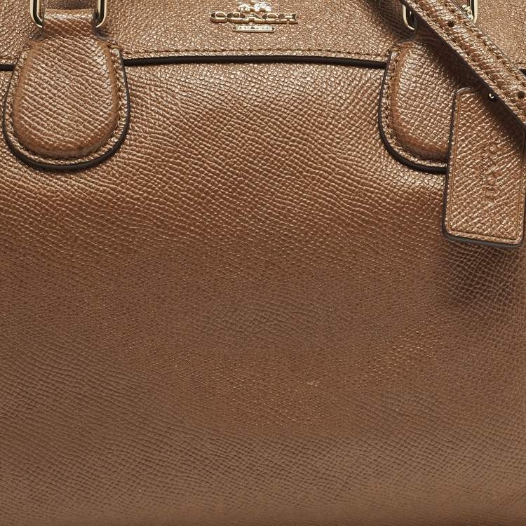 Pre Owned Coach Bennett Mini Brown Leather Satchel