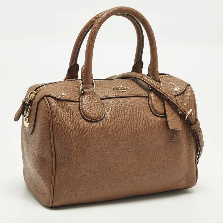 Pre Owned Coach Bennett Mini Brown Leather Satchel