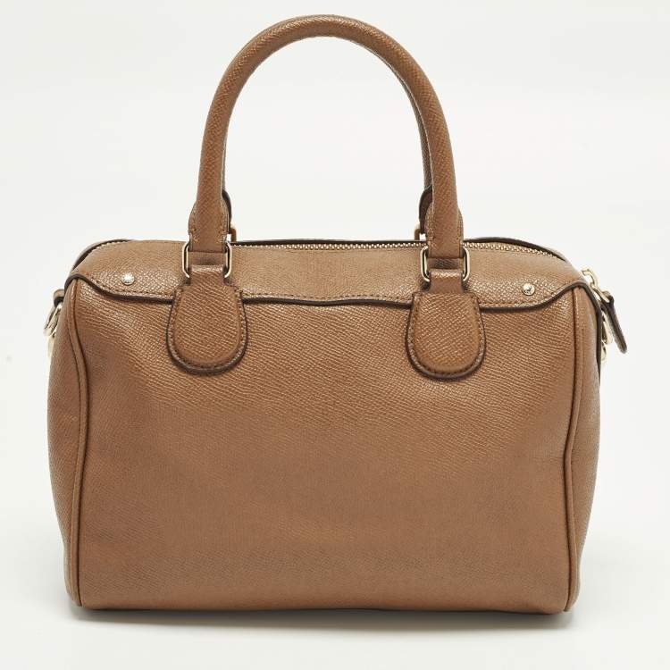 Pre Owned Coach Bennett Mini Brown Leather Satchel