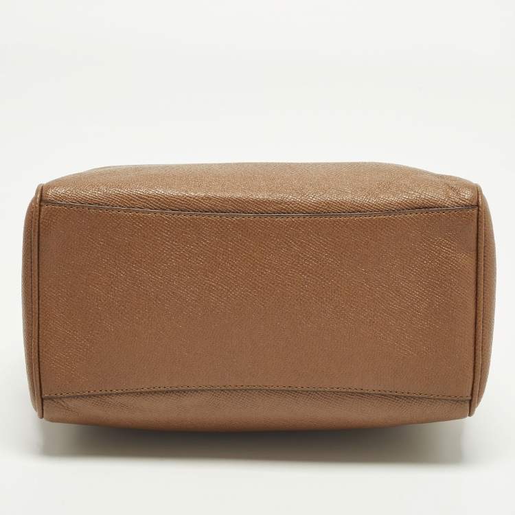 Pre Owned Coach Bennett Mini Brown Leather Satchel