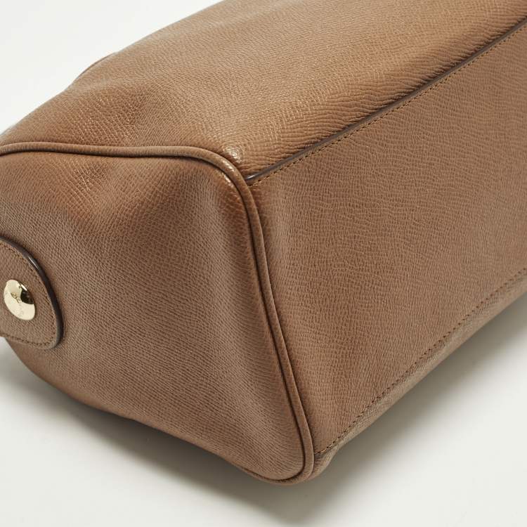 Pre Owned Coach Bennett Mini Brown Leather Satchel