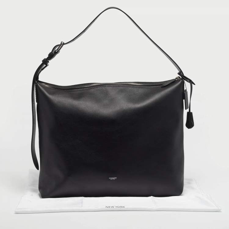 مملوكة مسبقًا Coach Mott Black Leather Shoulder Bag