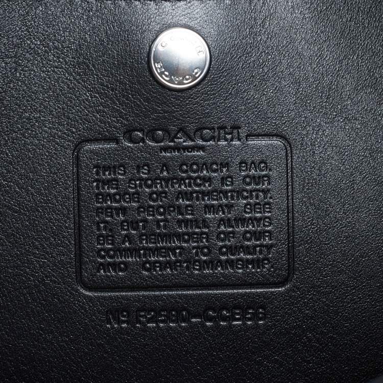 مملوكة مسبقًا Coach Mott Black Leather Shoulder Bag