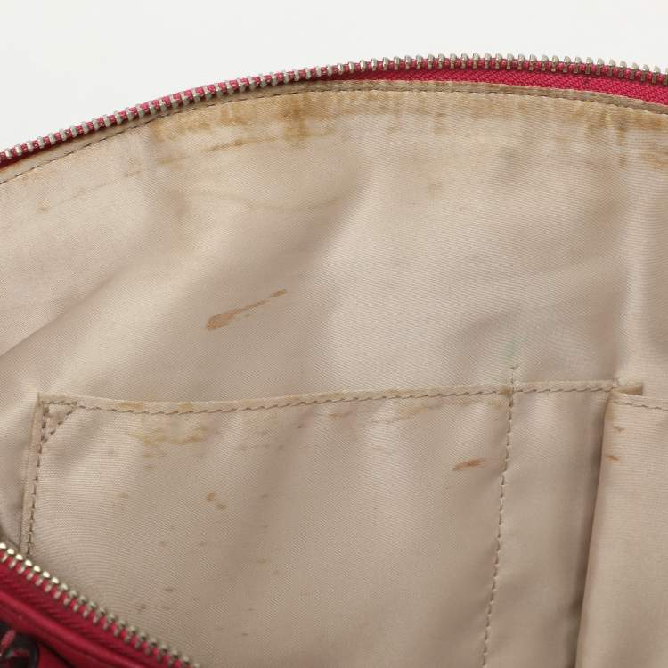 Pre Owned Coach Madison Lindsey Pink Leather Satchel