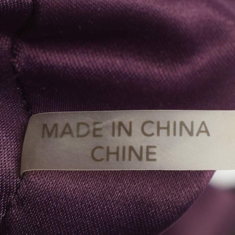 Pre Owned Coach Poppy Grey/Black Canvas and Patent Leather East West Satchel