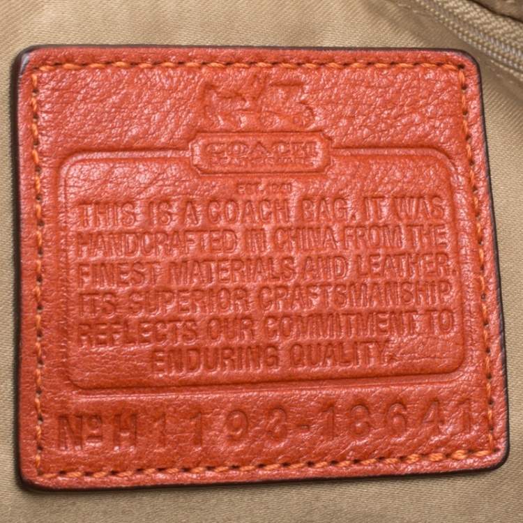 Pre Owned Coach Brown Leather Top Handle Bag