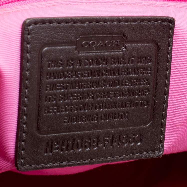 Pre Owned Coach Beige Signature Canvas Shopper Tote