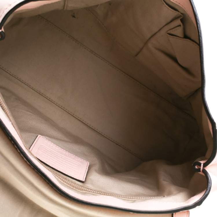 Pre Owned Coach Blush Pink Leather Legacy Romy Shoulder Bag