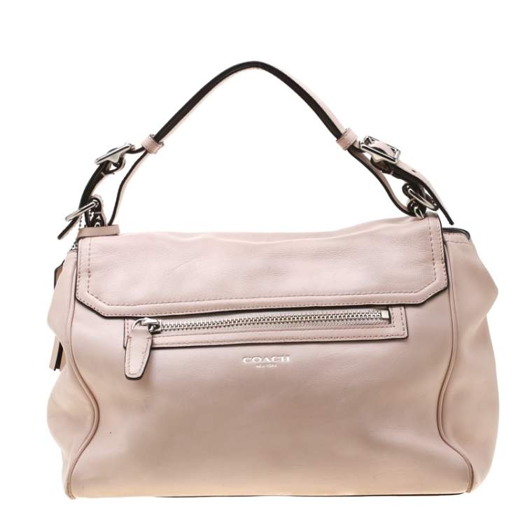 Pre Owned Coach Blush Pink Leather Legacy Romy Shoulder Bag