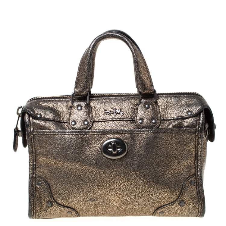 gunmetal coach bag