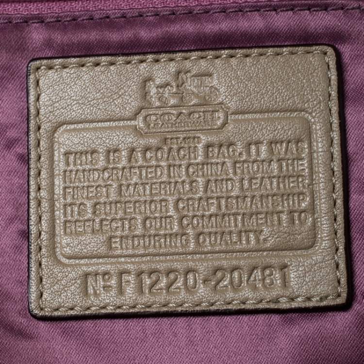 مملوكة مسبقًا Coach Beige/Brown Fabric Madison Op Art Tote